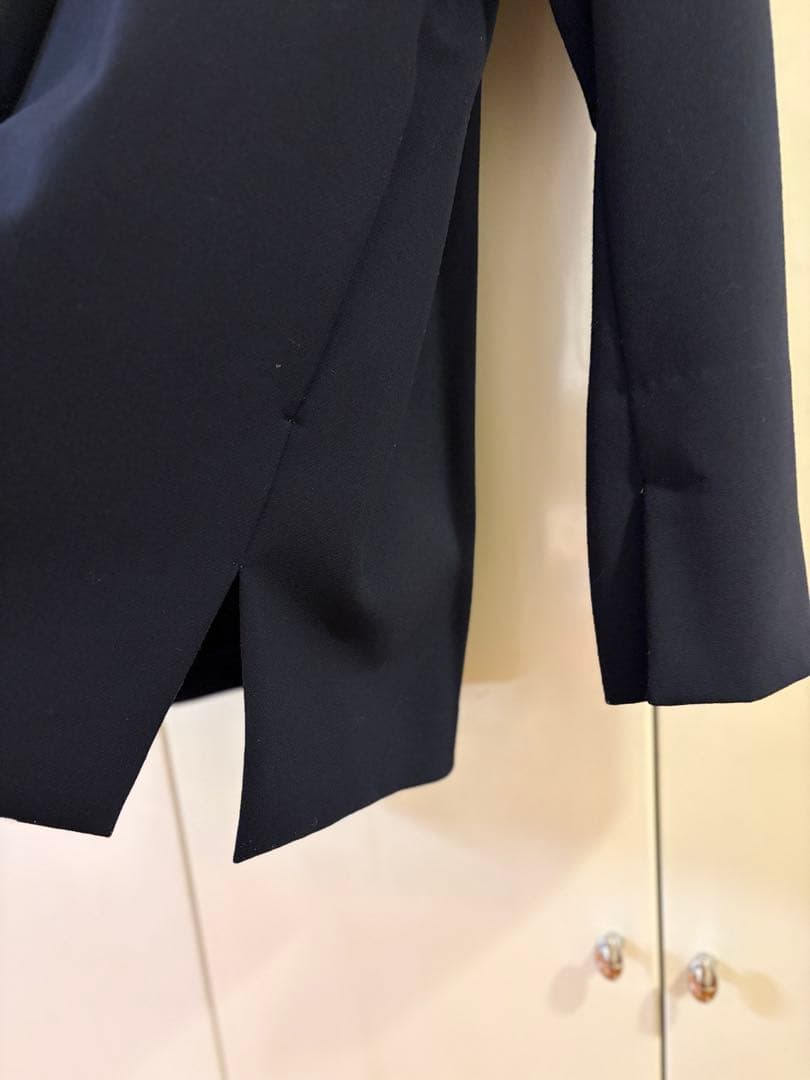 よひら　極美品　エンフォルド　ENFOLD ノーカラージャケット　ネイビー