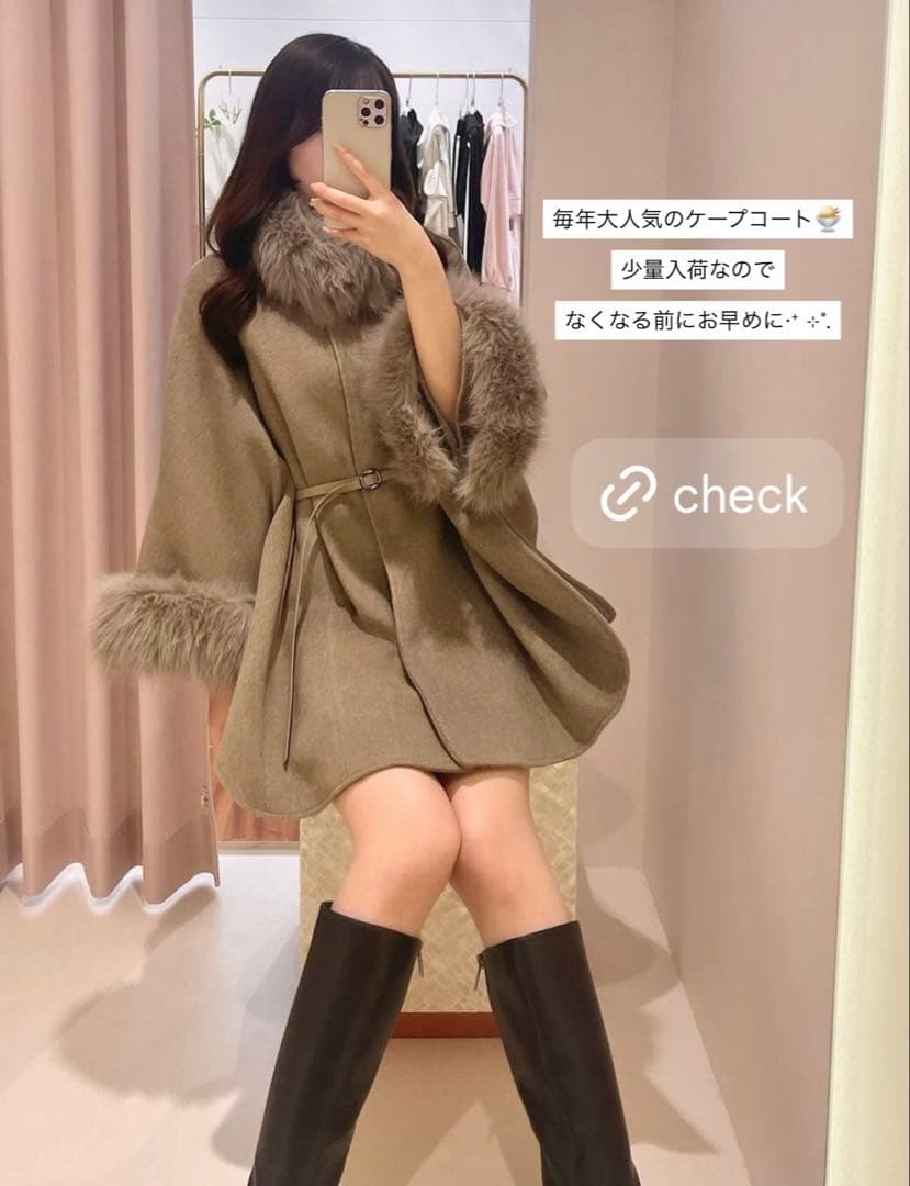 rouge by pomme ケープコート ポンチョ