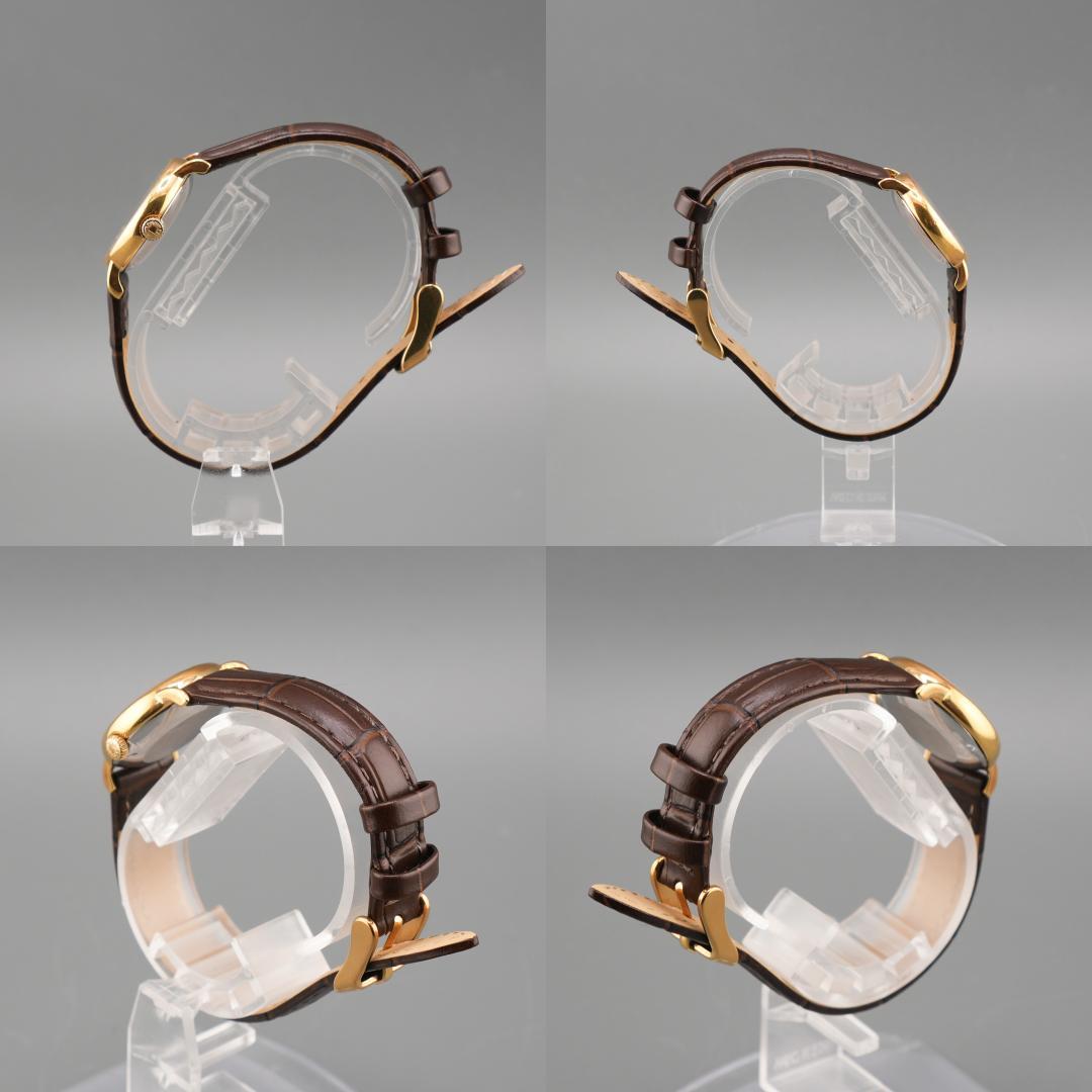 稼働 LONGINES ラウンド ゴールド 腕時計 新品電池 新品ベルト 手巻き