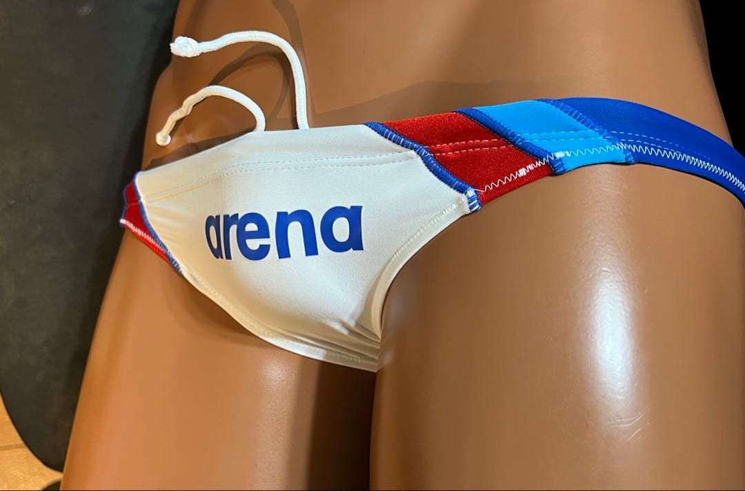 arena 競泳水着 ホワイトハンケツローライズ 競パン A25624L