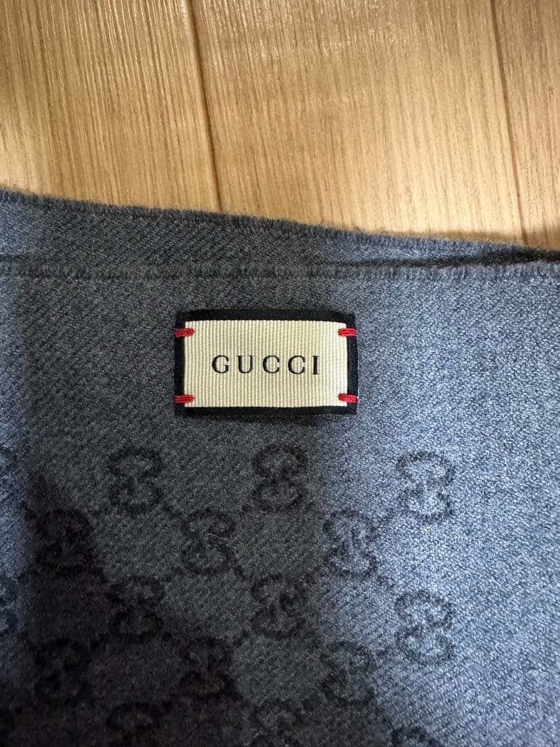 GUCCI GGパターン マフラー ウール100%
