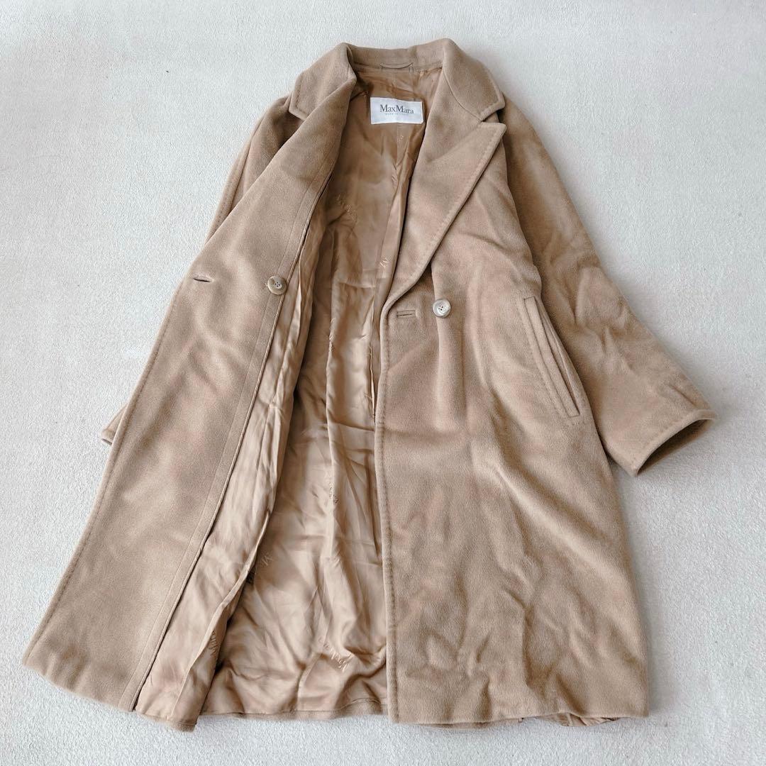 最高級✨白タグ マックスマーラ カシミヤ キャメル アイコンコート　ロング　M