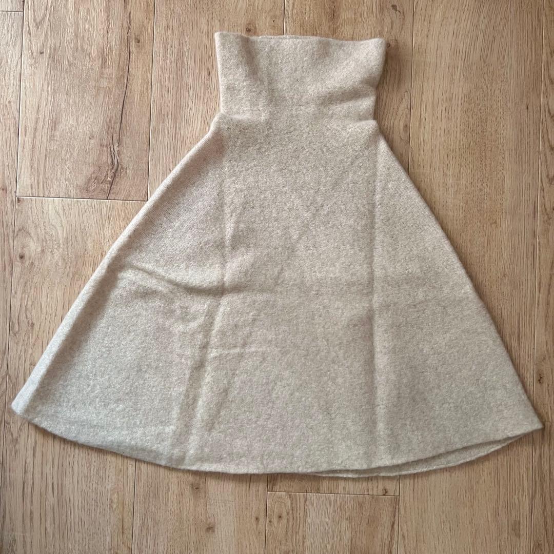 cecilie telle ハイネック　ポンチョ　オフホワイト