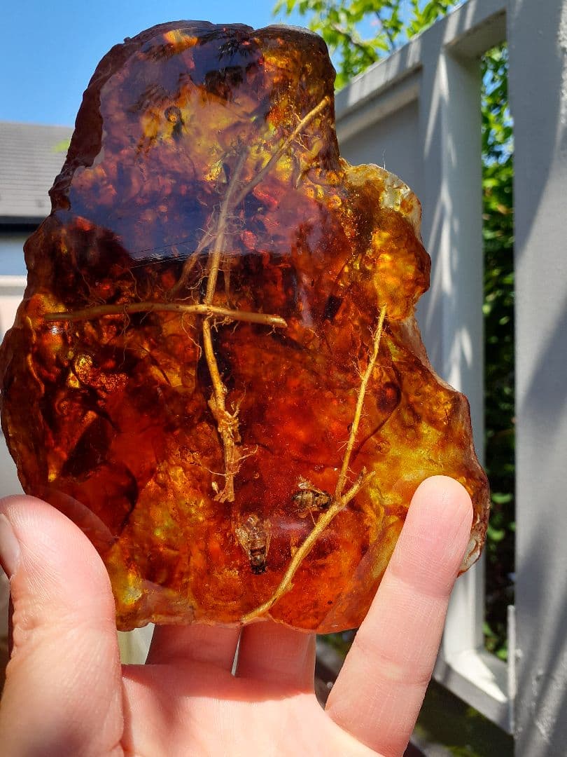 ☆ht☆美品！琥珀の置物