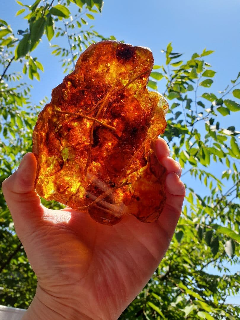 ☆ht☆美品！琥珀の置物