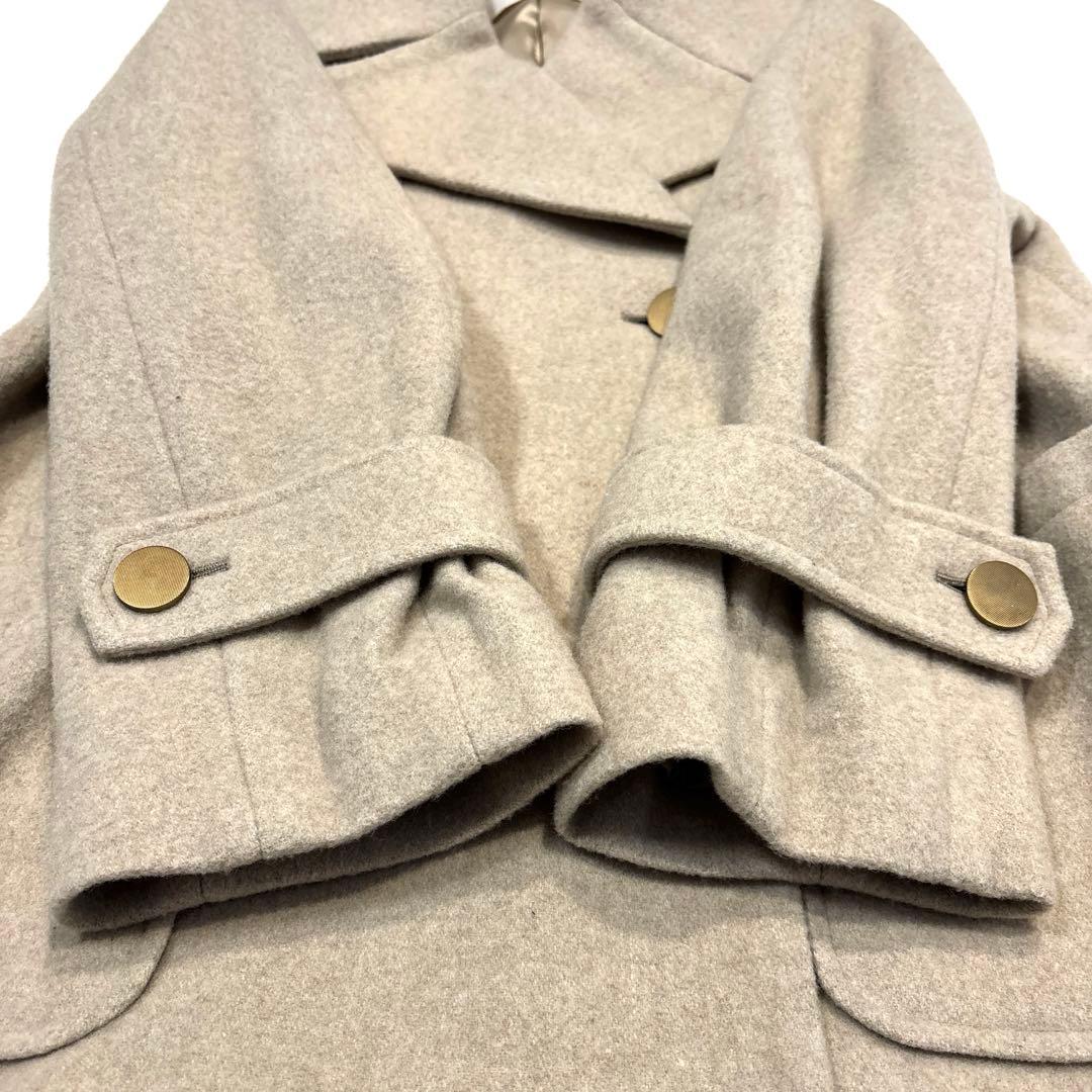 【美品/完売品/S】 COCODEAL インペリアルモッサ　ショート　Pコート