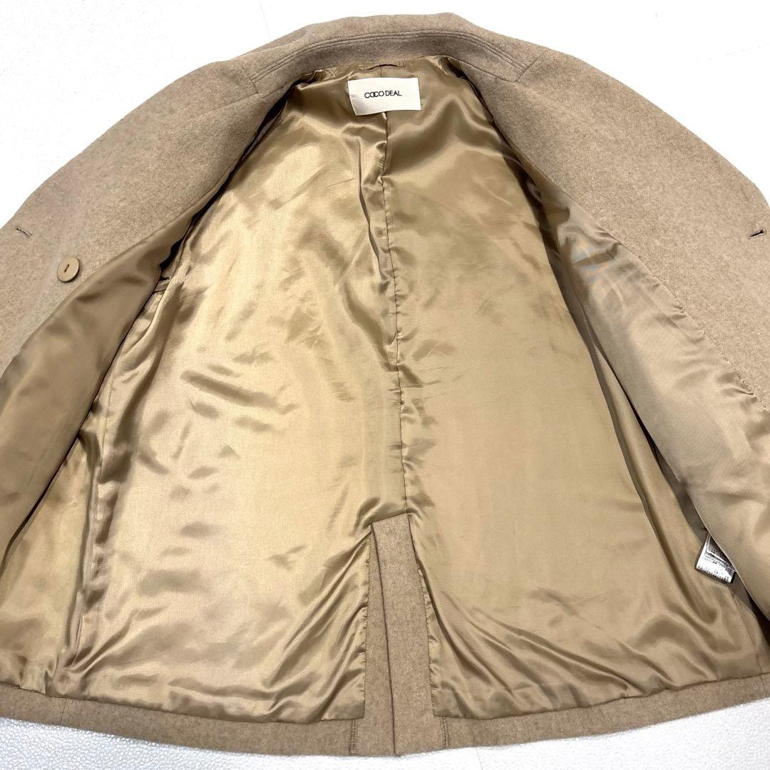 【美品/完売品/S】 COCODEAL インペリアルモッサ　ショート　Pコート