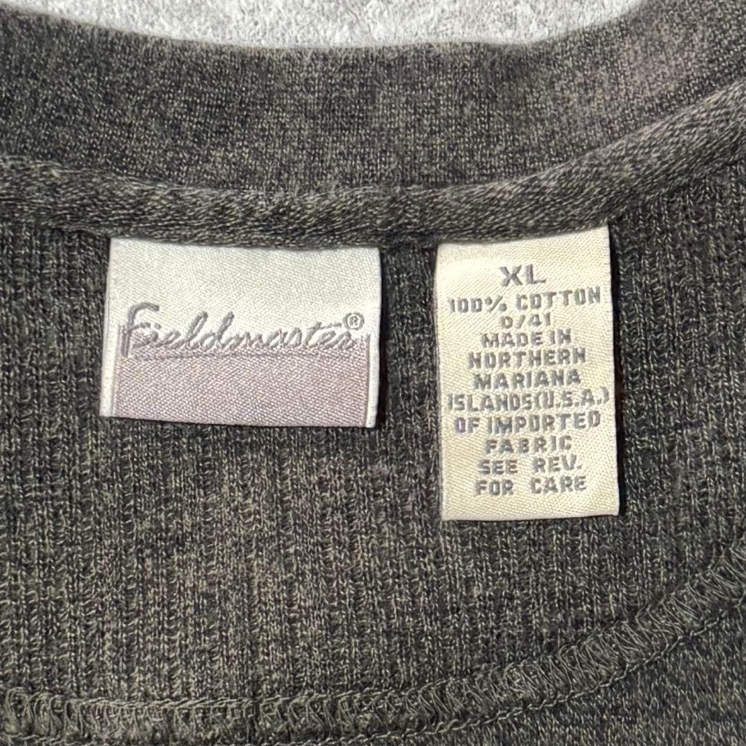 90s USA製 フィールドマスター ヘンリーネックロンT カーキ XLサイズ