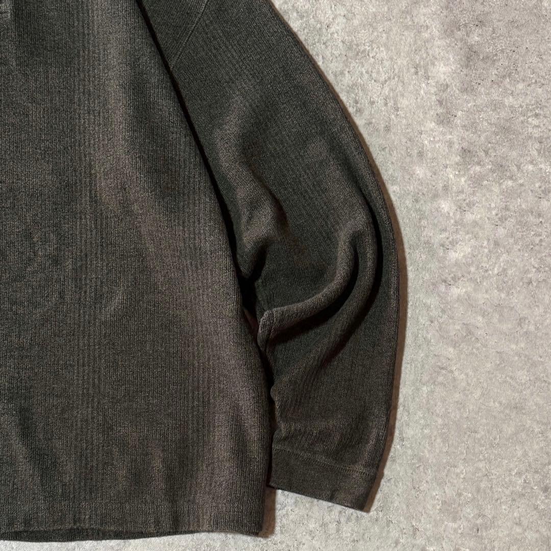 90s USA製 フィールドマスター ヘンリーネックロンT カーキ XLサイズ