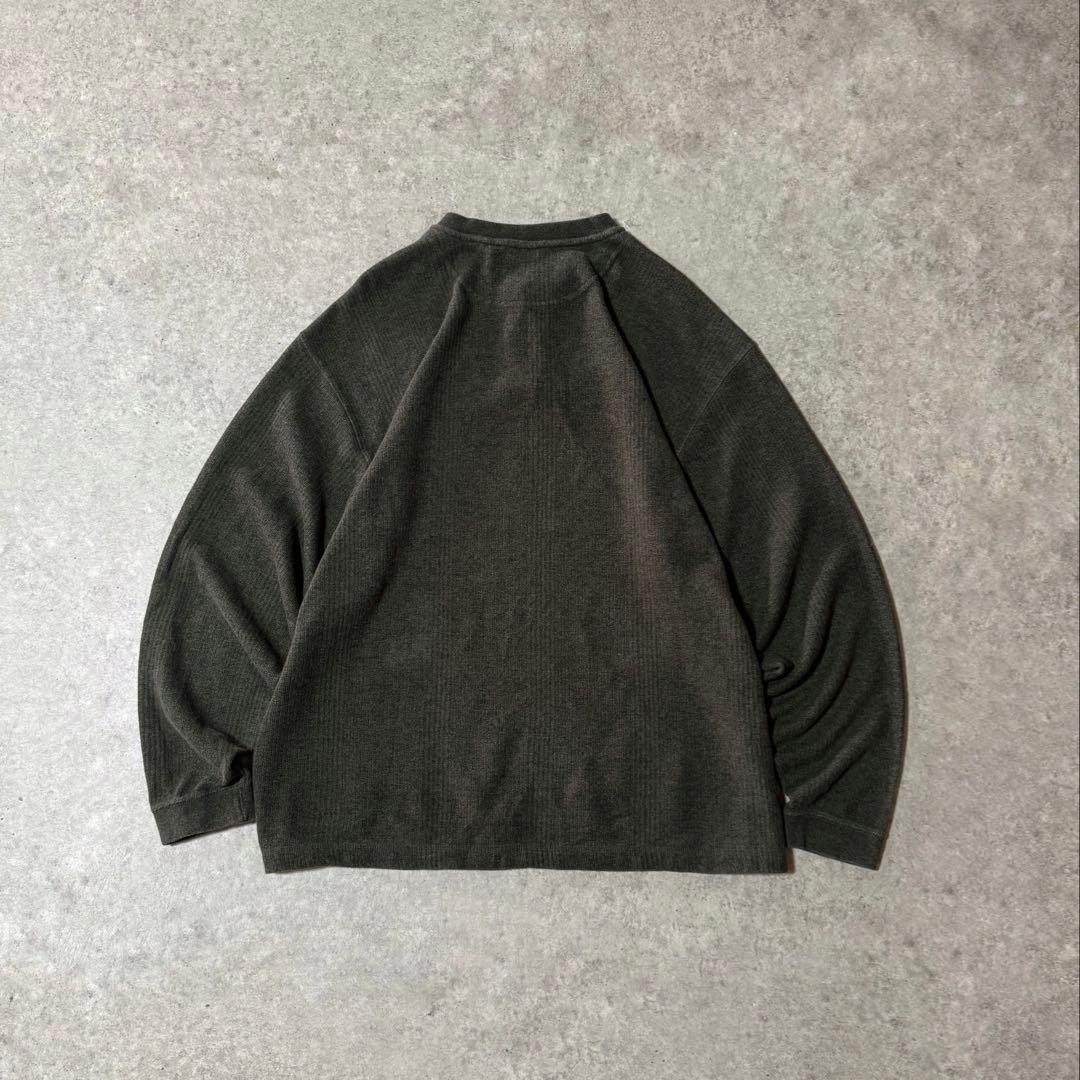 90s USA製 フィールドマスター ヘンリーネックロンT カーキ XLサイズ