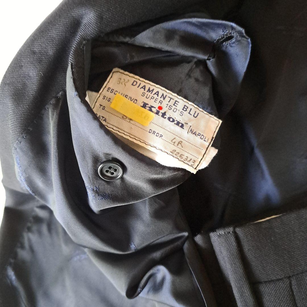 Kiton NAPOLI ネイビー ビジネススーツ57