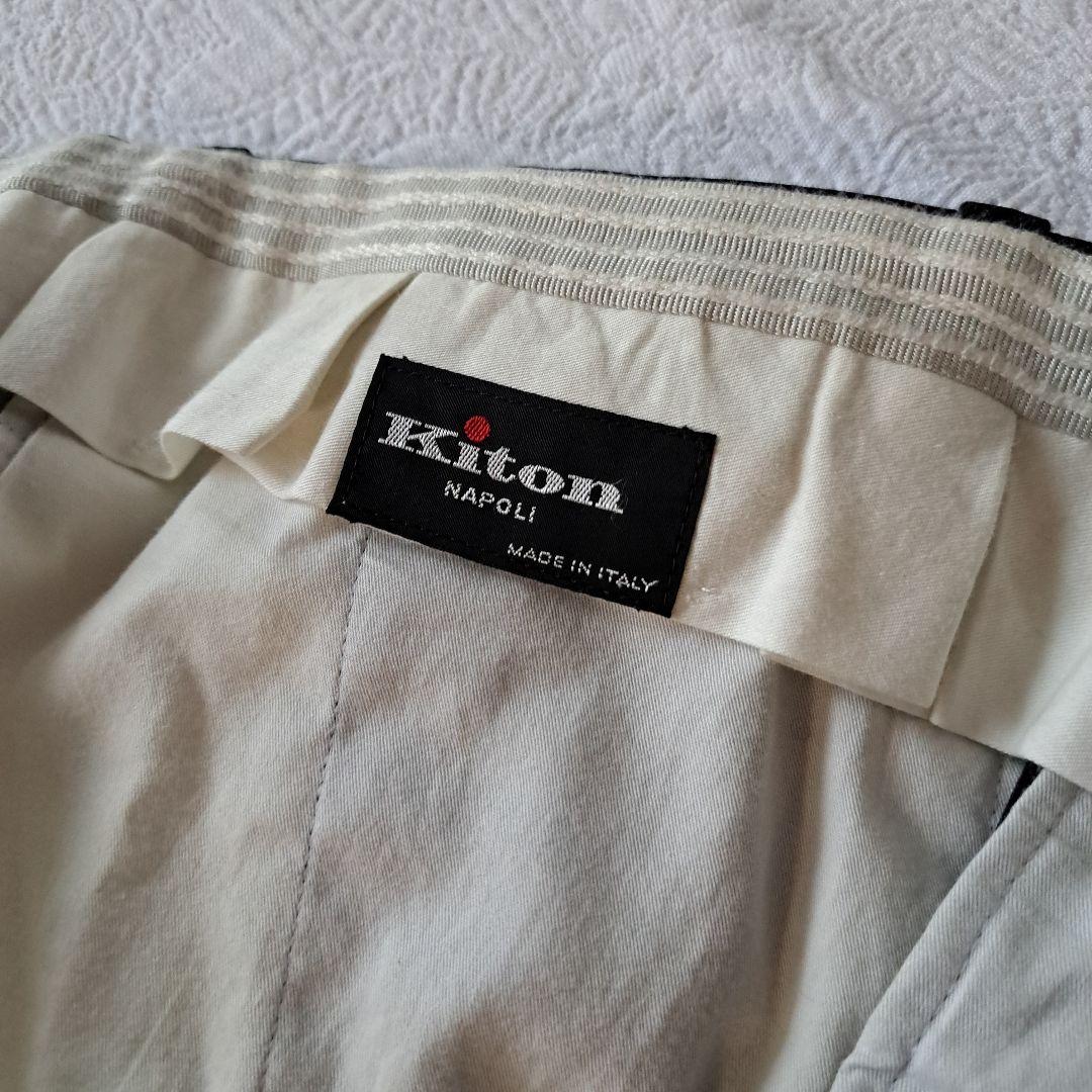 Kiton NAPOLI ネイビー ビジネススーツ57