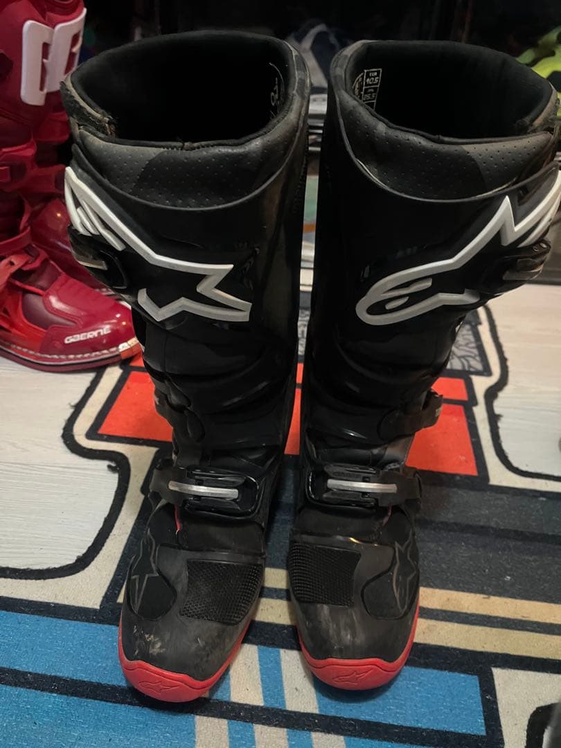 Alpinestars バイクブーツ ブラック/レッド テック7