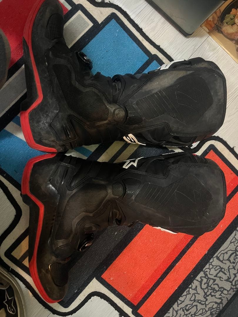 Alpinestars バイクブーツ ブラック/レッド テック7