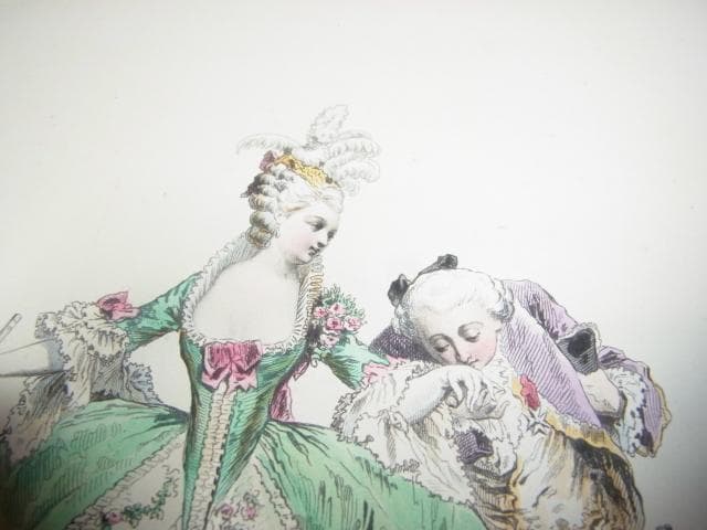 1865年スチール彫刻版画◆仏製ファッション画『ヒッポライト・ポーケ』PL.70