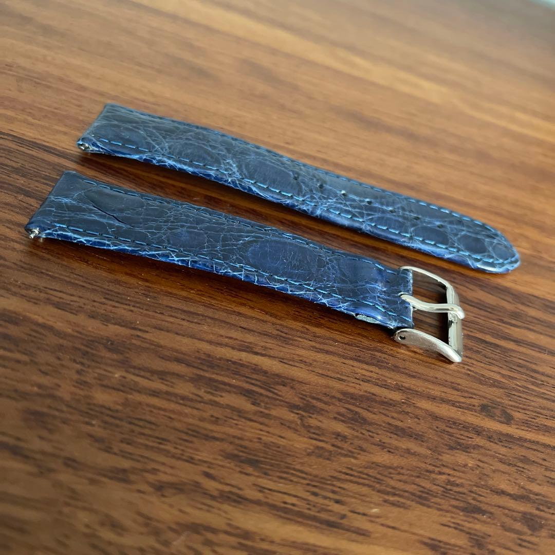 半額以下　20mmクロコダイル時計ベルトCASSISカシス