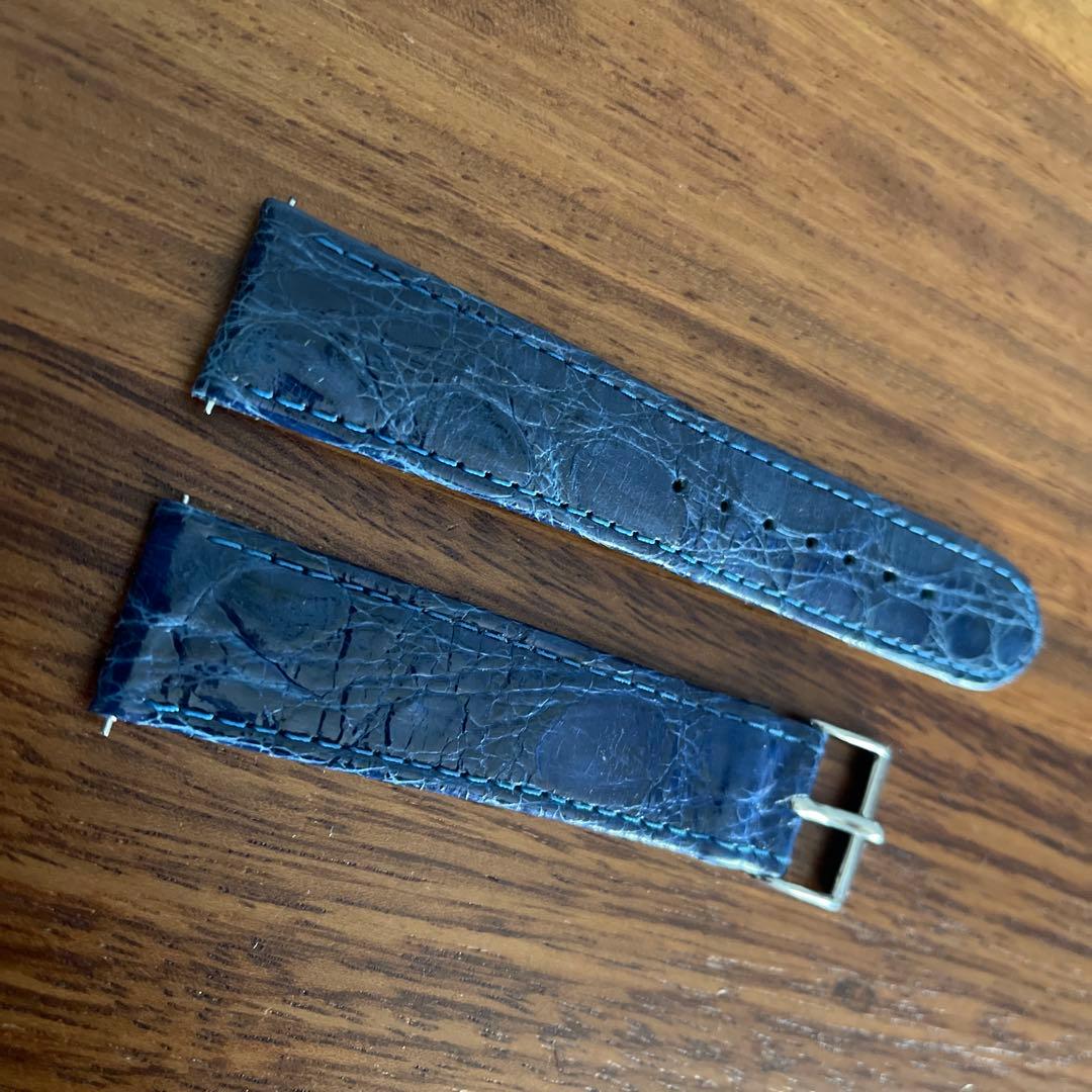 半額以下　20mmクロコダイル時計ベルトCASSISカシス