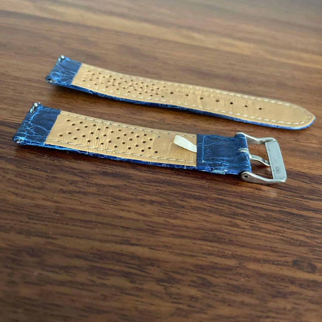 半額以下　20mmクロコダイル時計ベルトCASSISカシス