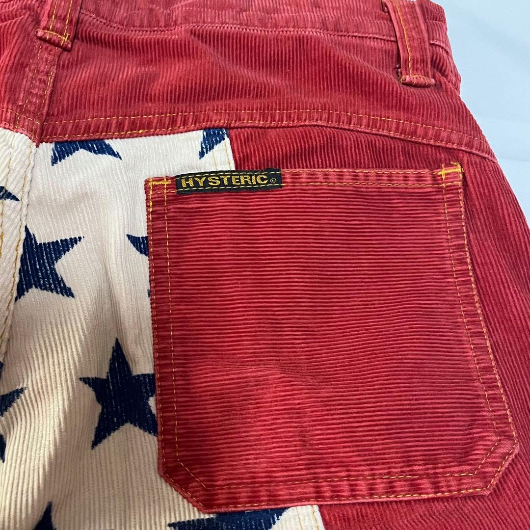 ヒステリックグラマー　コーデュロイ フレアパンツ　初期タグ y2k 星柄　90'