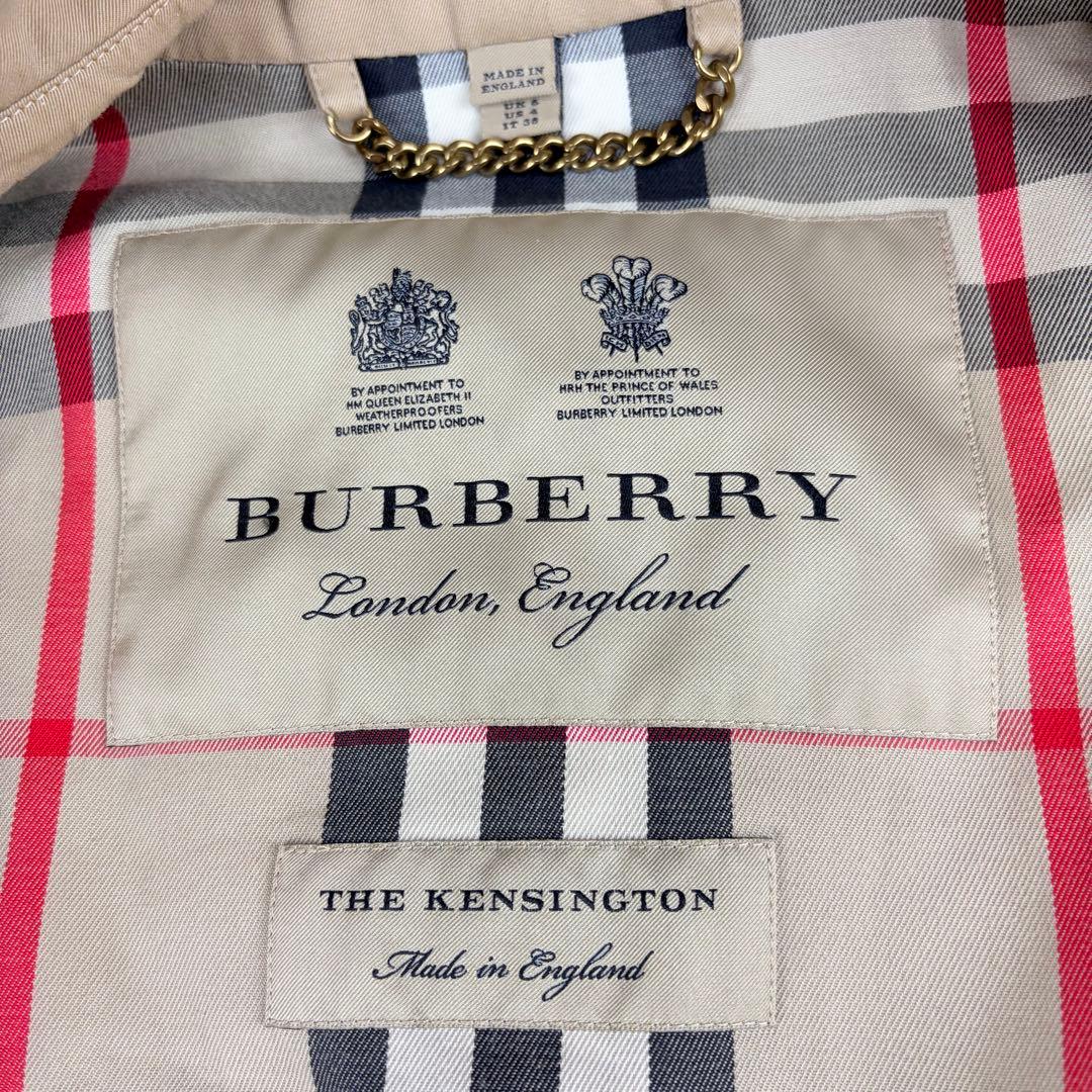 【現行　美品】英国製 BURBERRY ケンジントントレンチコート 38