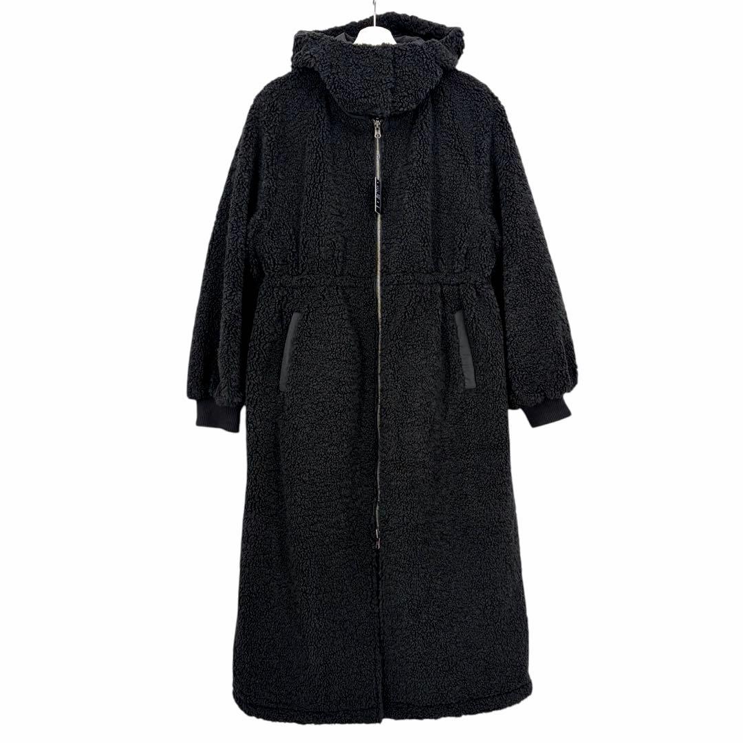 新品 funda mine 4WAY ボア ロング コート リバーシブル フード