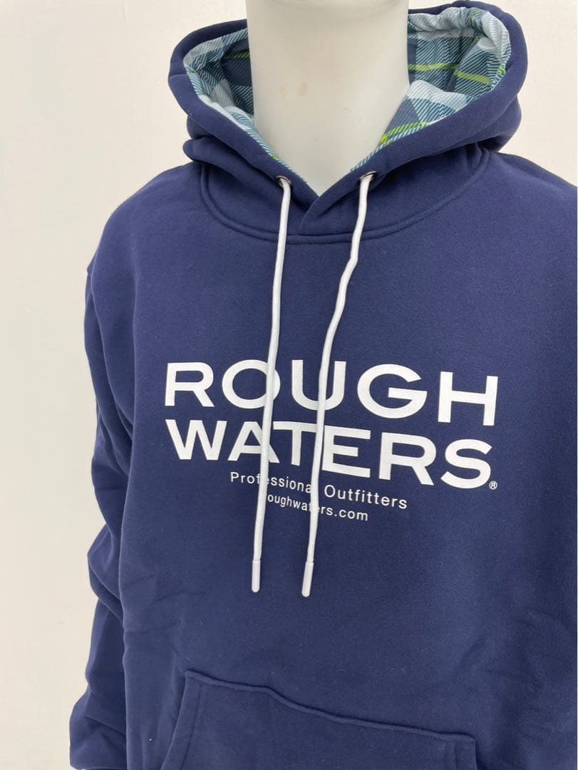 エリートグリップ　ROUGH WATERS ロゴ　パーカー ネイビー　L 新品