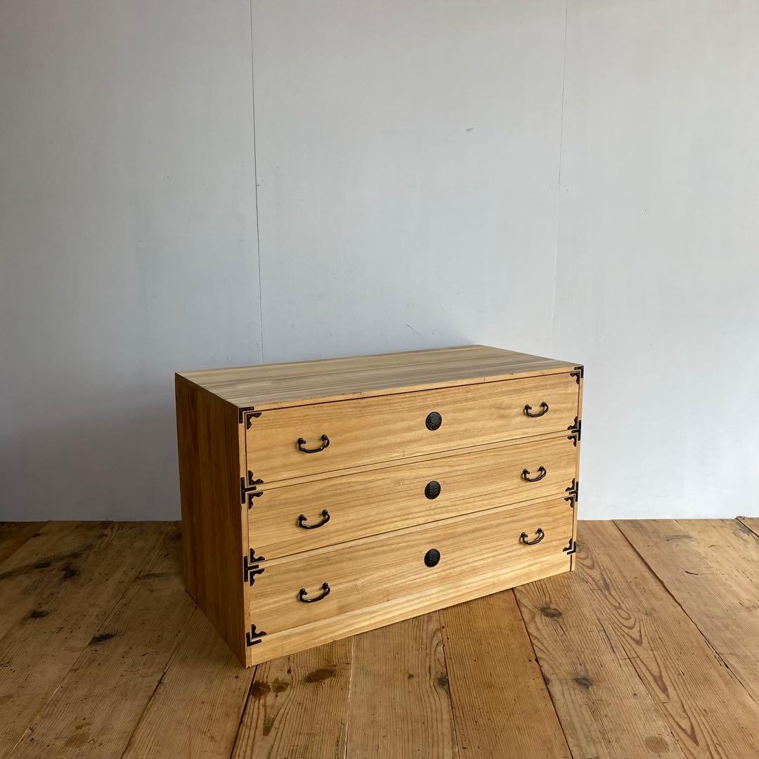 ヴィンテージ 桐箪笥 チェスト 箪笥 ローボード テレビ台 昭和レトロy79