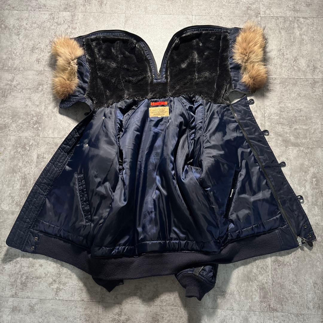 ジャケット・アウター 00s avirex n-2b flight jacket navy 2xl