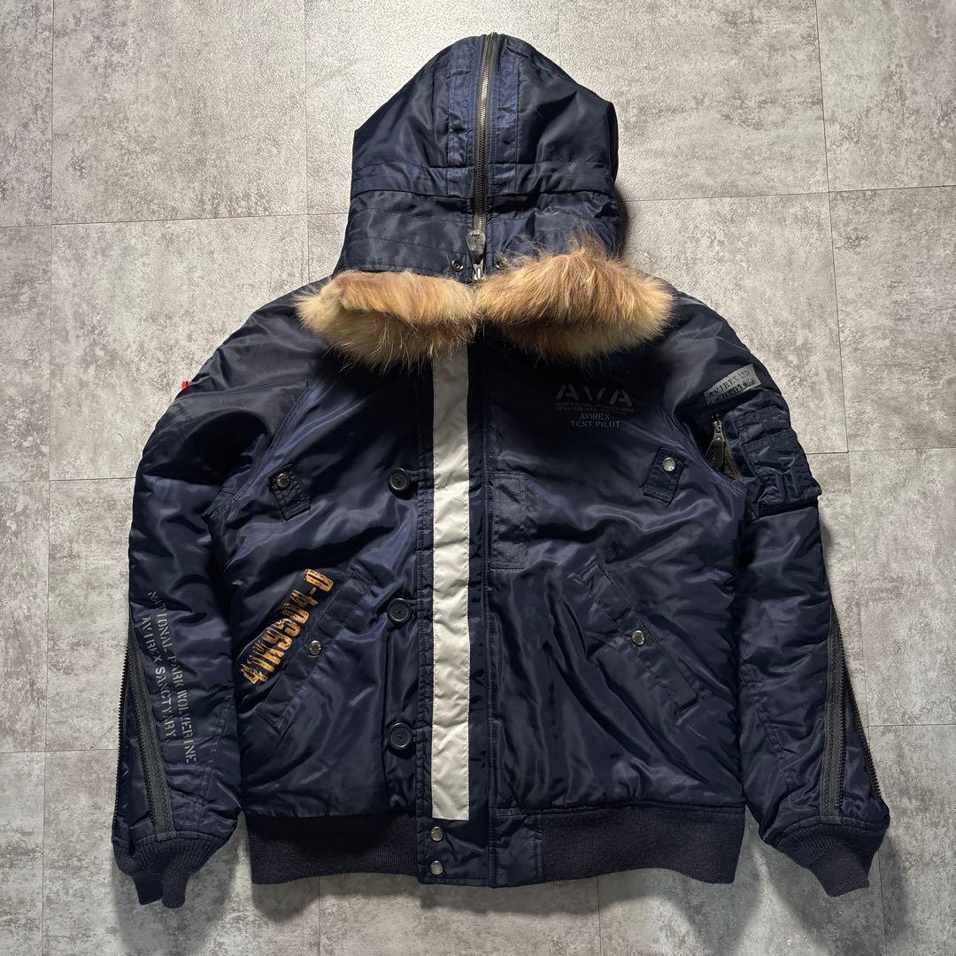 ジャケット・アウター 00s avirex n-2b flight jacket navy 2xl