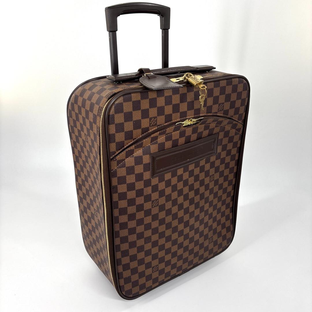 超極美品■ルイヴィトン■ダミエ ペガス 45 N23293 レザー スーツケース