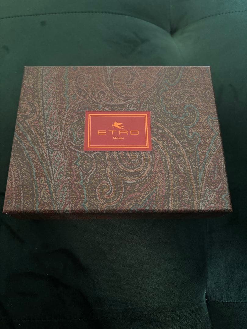 美品　ETRO エトロ マネークリップ 折り財布 マルゴット ブラック レザー