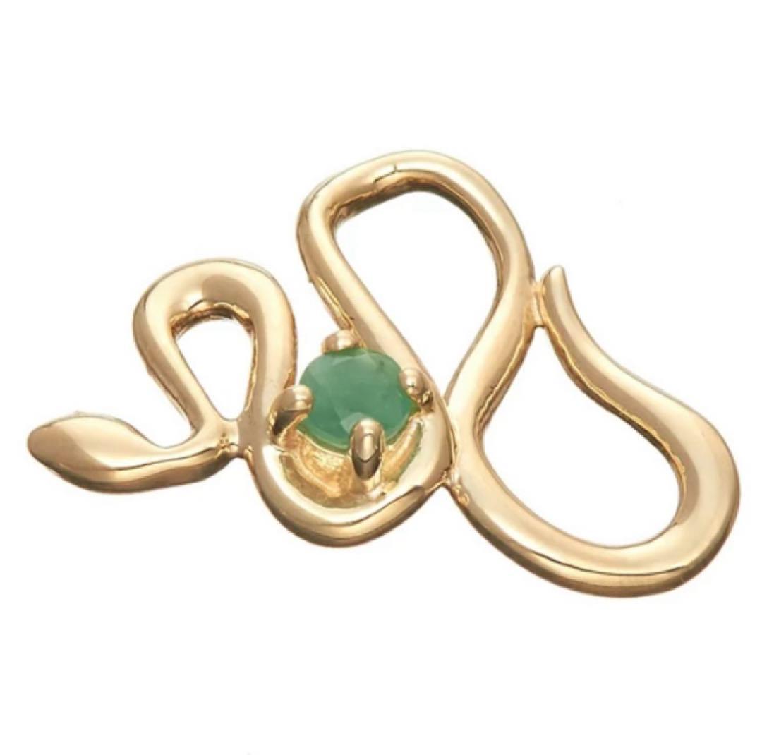 アガット agete ヘビ　チャーム　K10