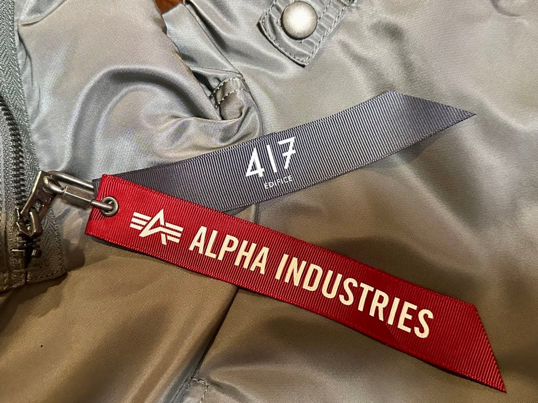 美品 アルファ ALPHA 417 EDIFICE別注 50s MA-1