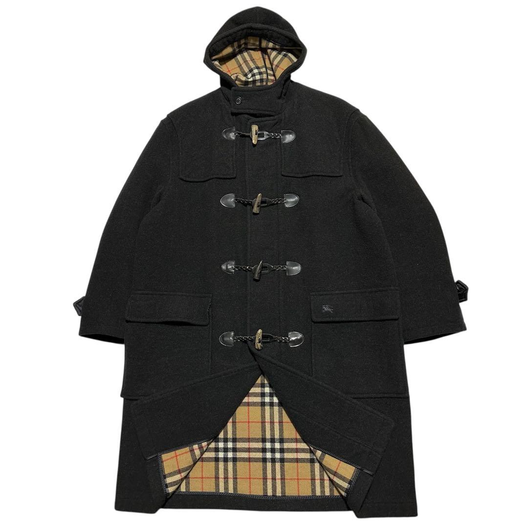 00s BURBERRY LONDON 　チンスト　ノバチェック　ダッフルコート