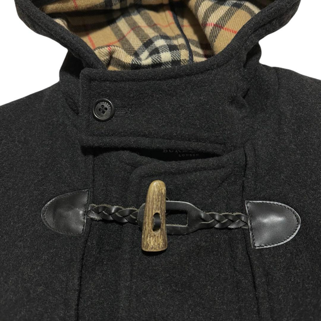 00s BURBERRY LONDON 　チンスト　ノバチェック　ダッフルコート