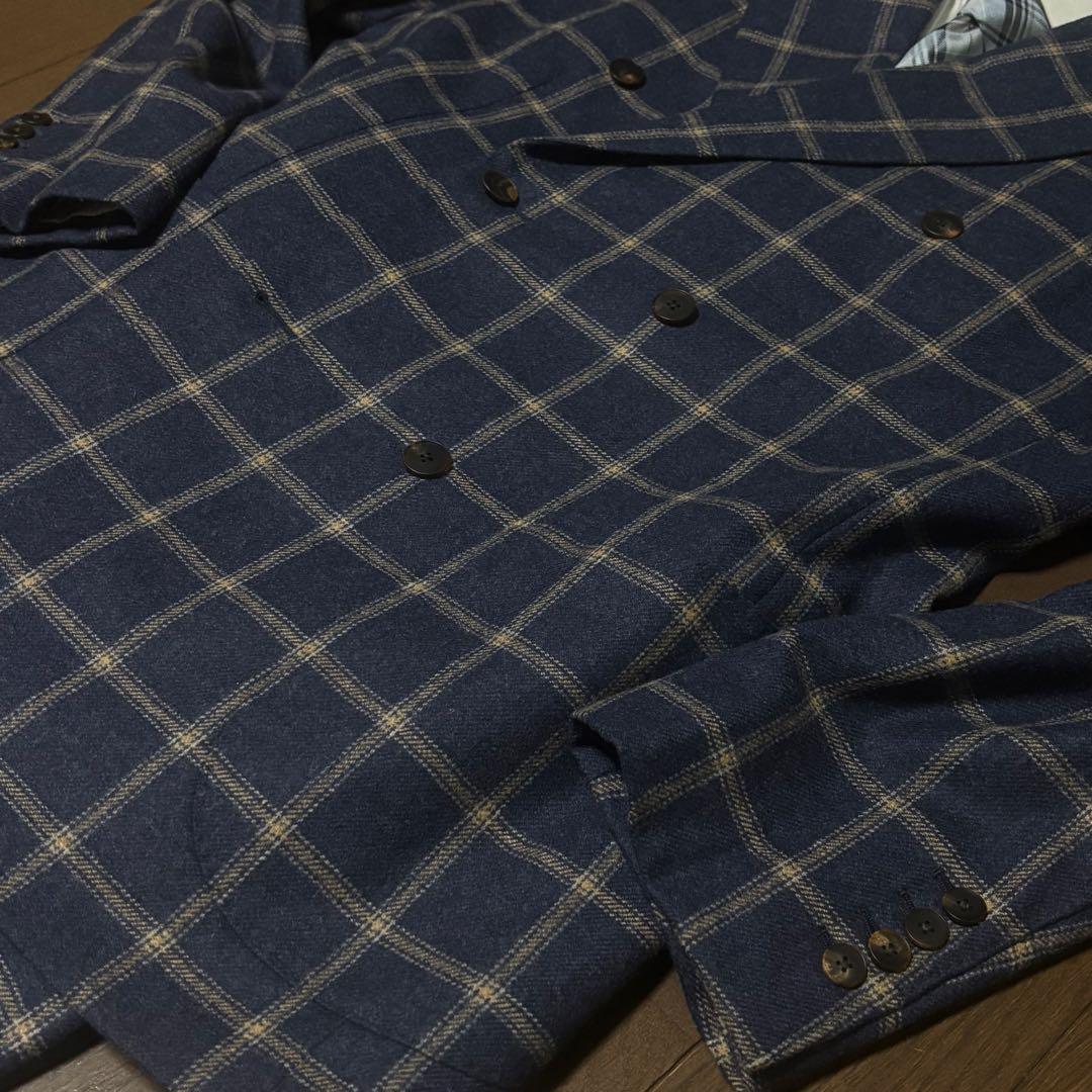 大幅値下げ❗️【美品】ARTISAN セットアップスーツ ネイビー チェック L