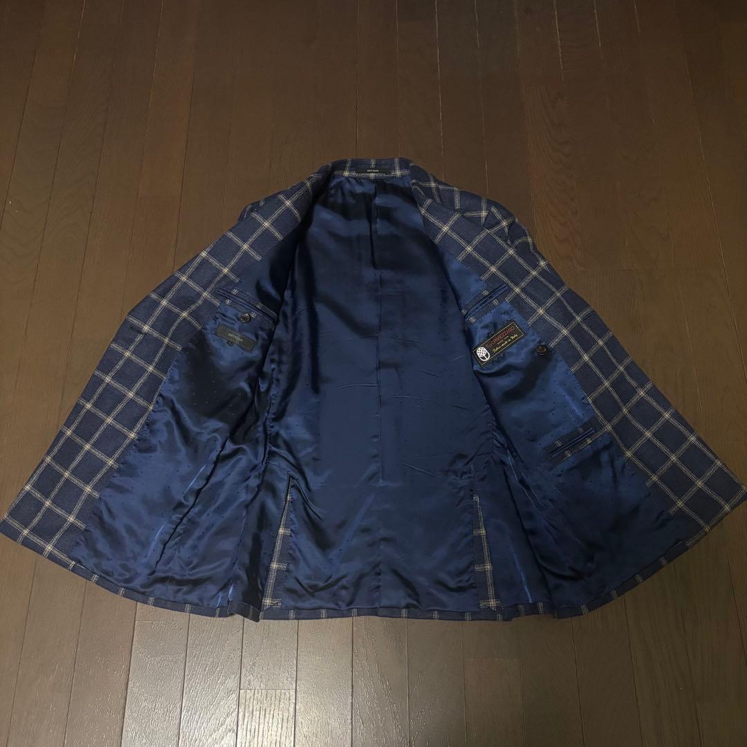 大幅値下げ❗️【美品】ARTISAN セットアップスーツ ネイビー チェック L