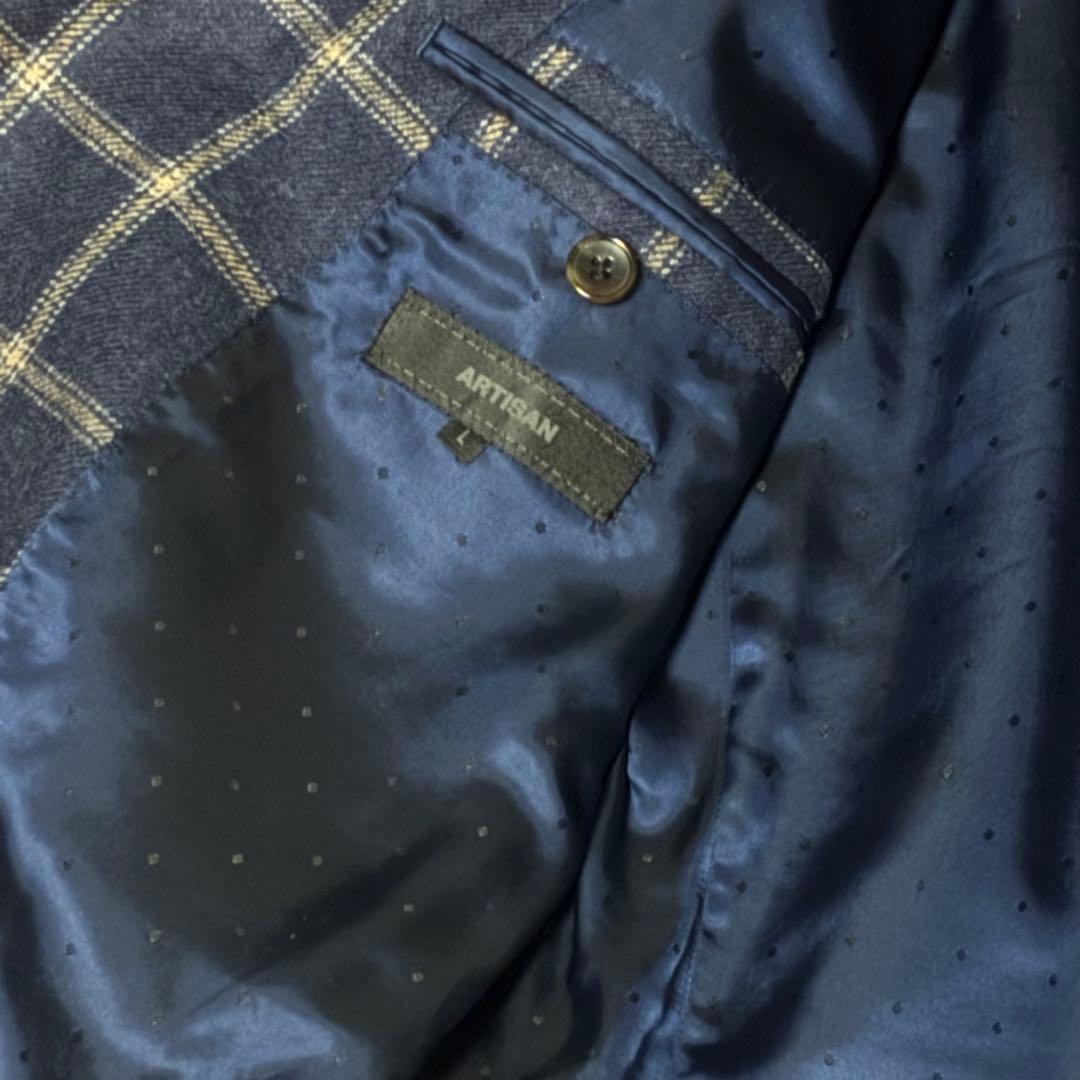 大幅値下げ❗️【美品】ARTISAN セットアップスーツ ネイビー チェック L
