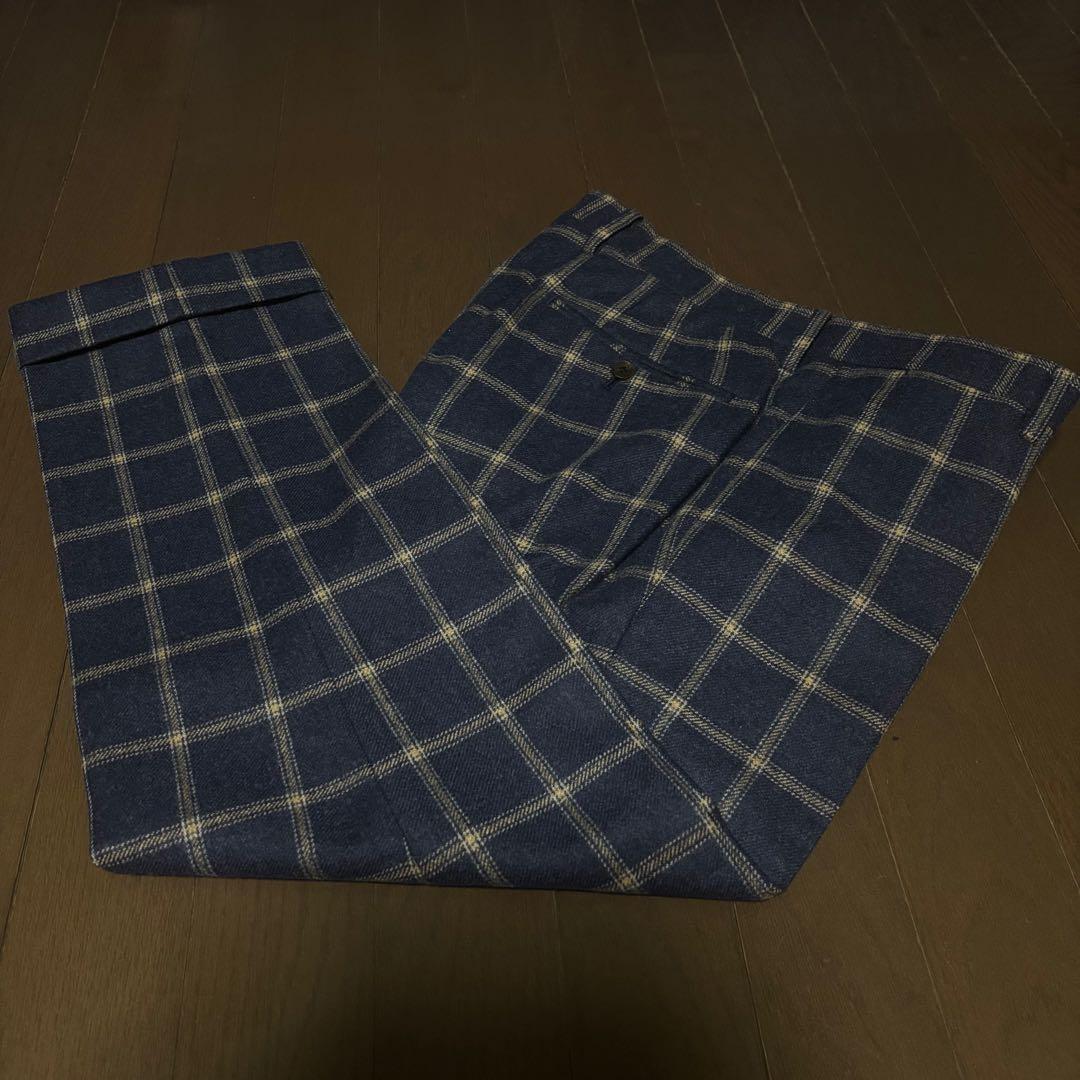 大幅値下げ❗️【美品】ARTISAN セットアップスーツ ネイビー チェック L