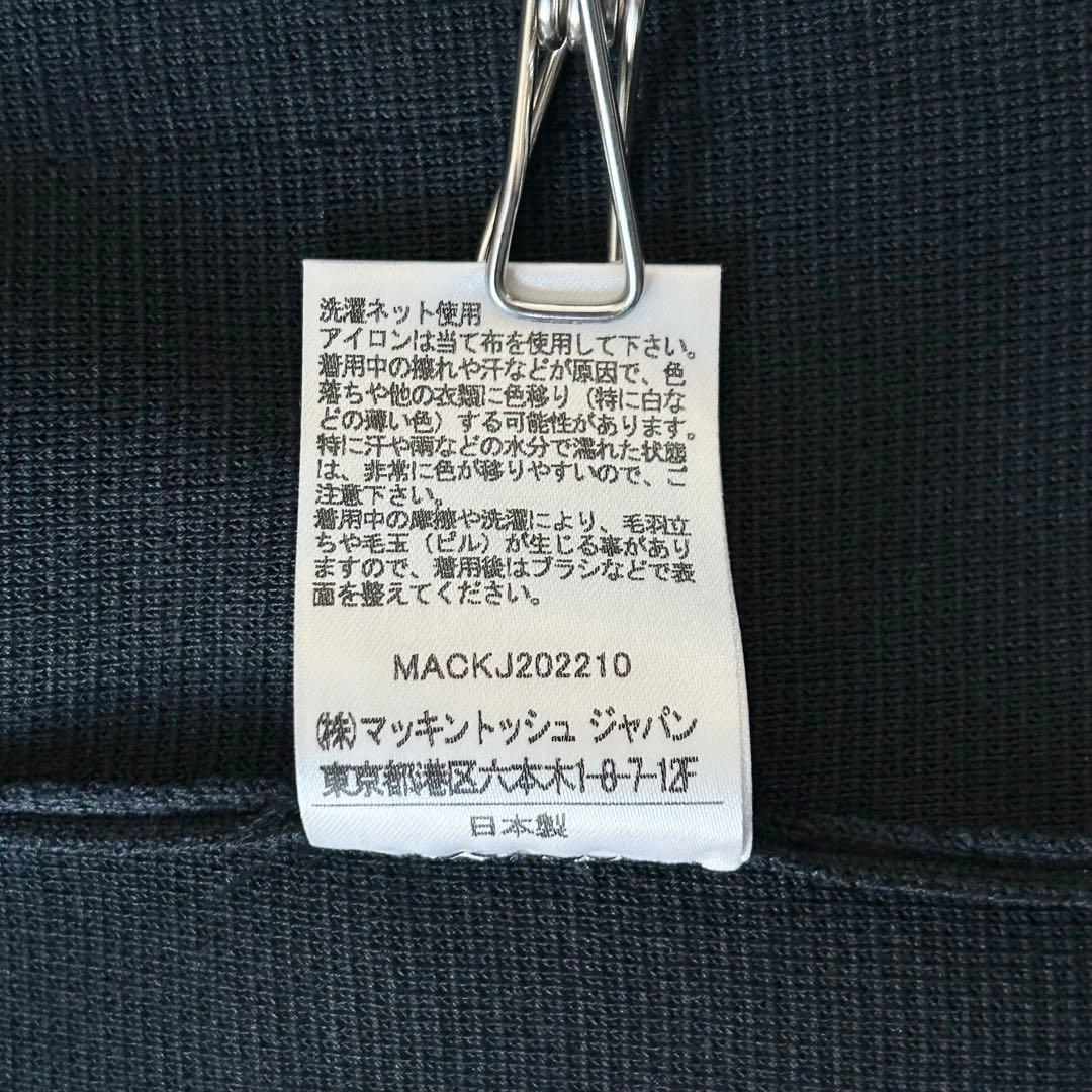 3036yトラディショナルウェザーウェア 金ボタンニットジャケット 紺 S