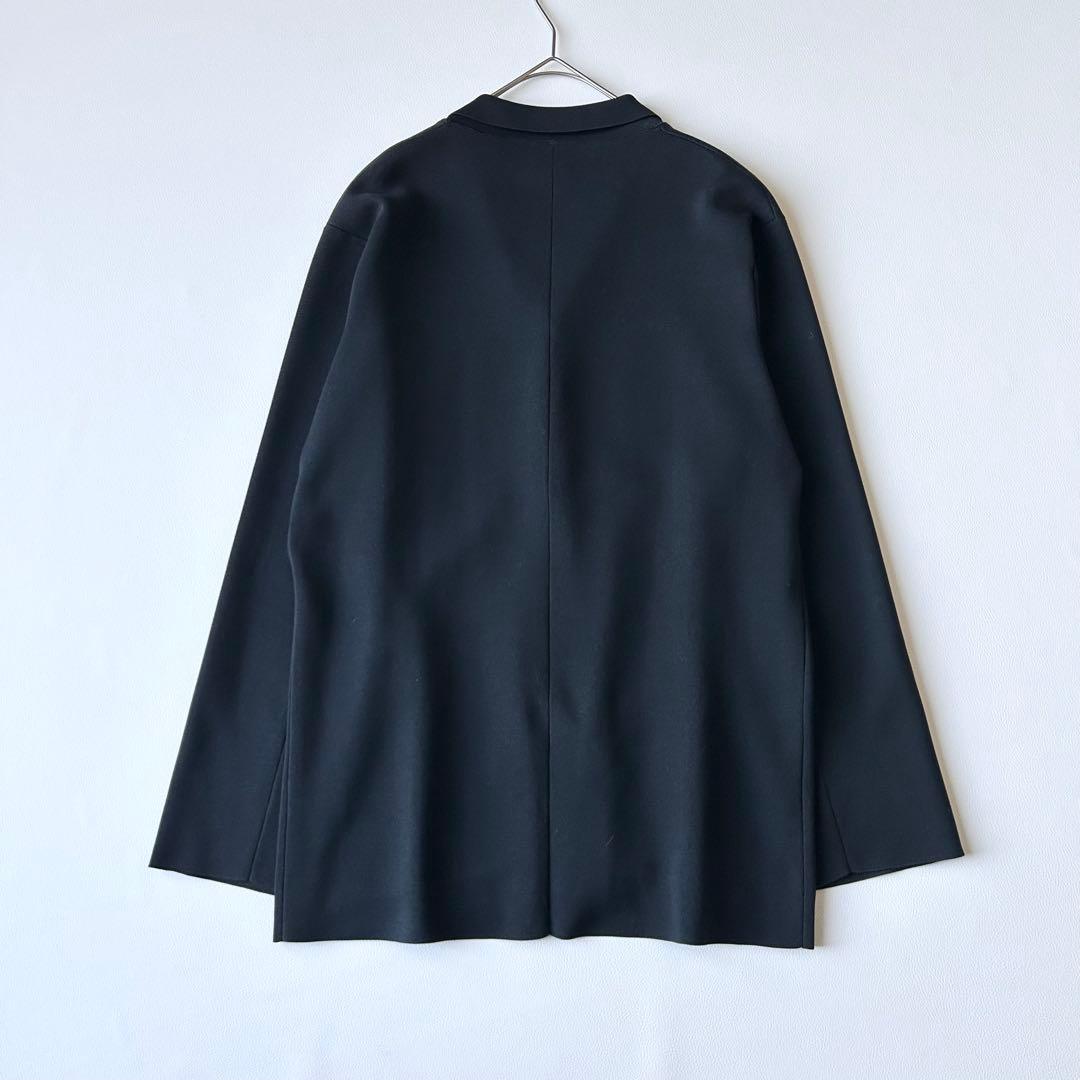 3036yトラディショナルウェザーウェア 金ボタンニットジャケット 紺 S