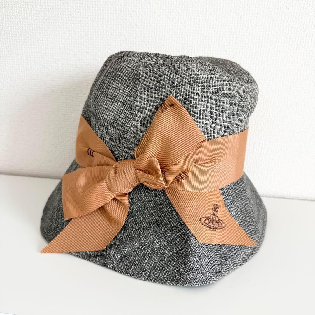 Vivienne Westwood リボン バケットハット 帽子 オーブ>