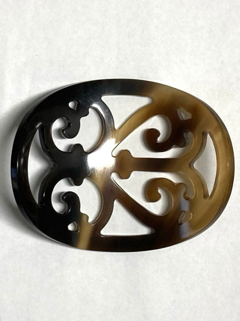 HERMES エルメス　ロカイユ　バッファローホーン　かんざし　ヘアアクセサリー