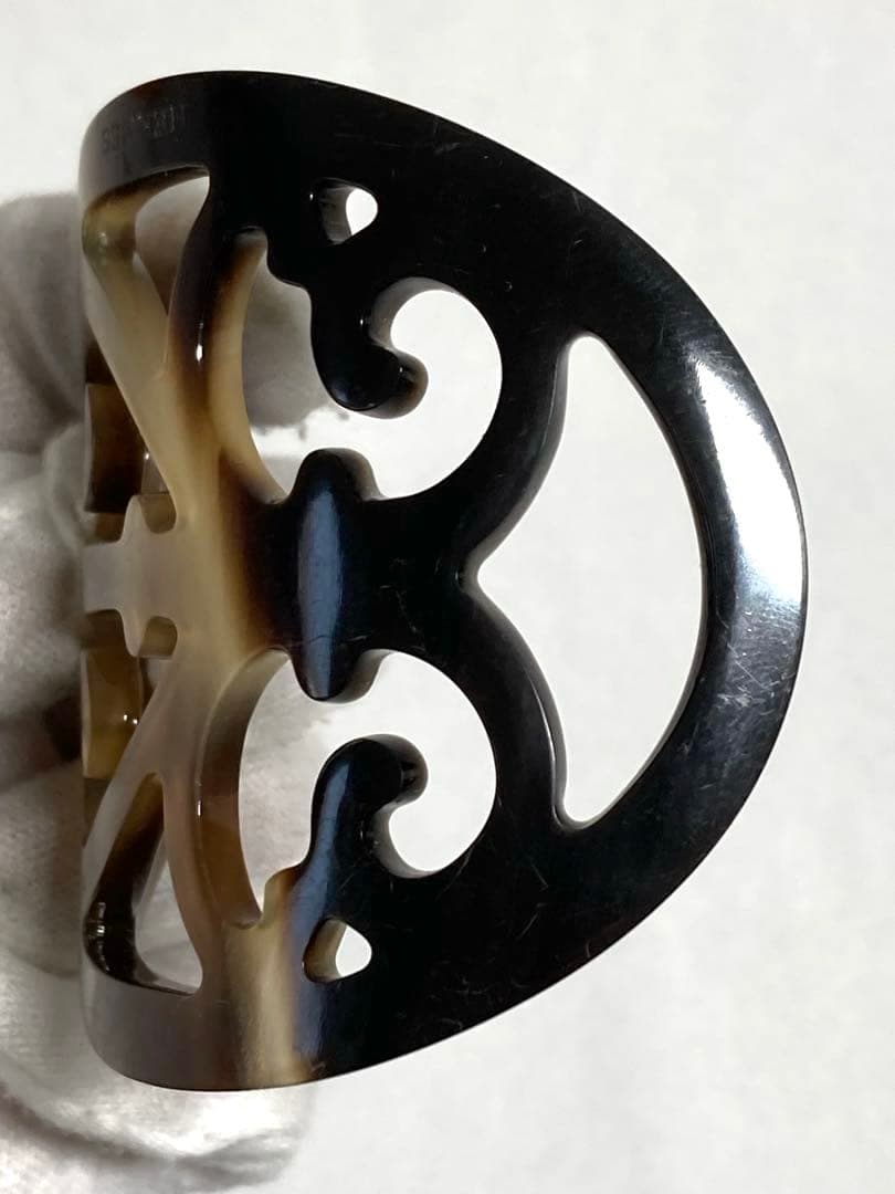 HERMES エルメス　ロカイユ　バッファローホーン　かんざし　ヘアアクセサリー