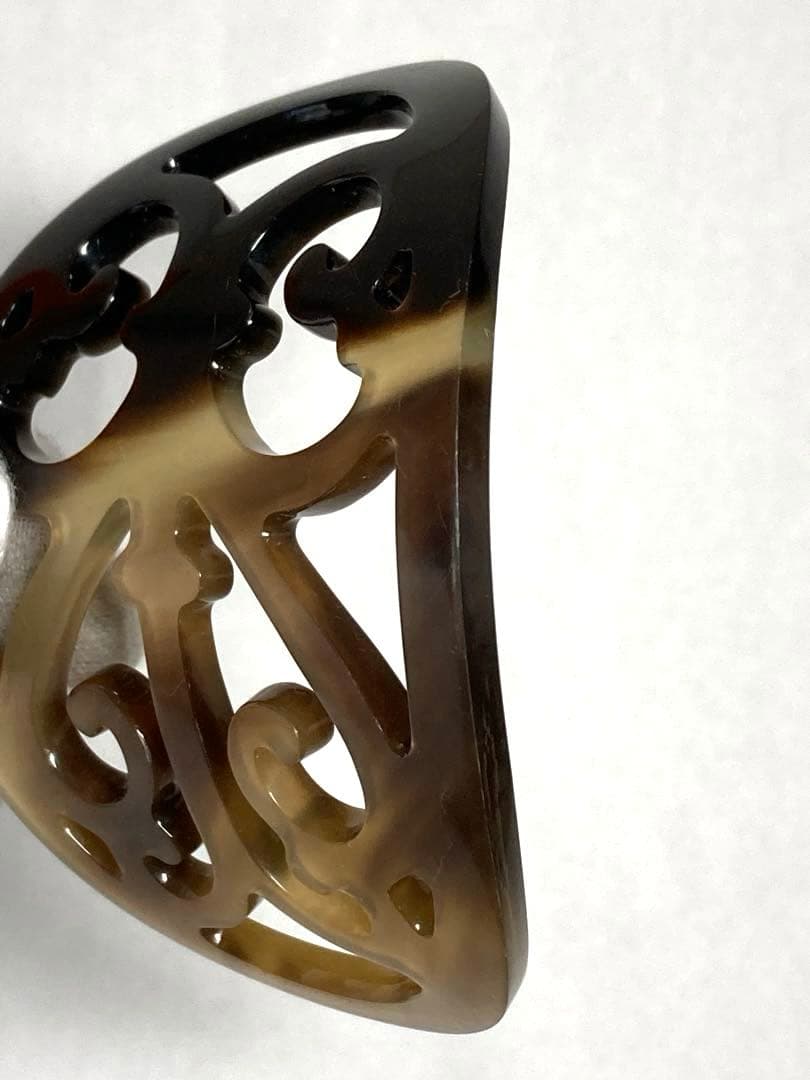 HERMES エルメス　ロカイユ　バッファローホーン　かんざし　ヘアアクセサリー