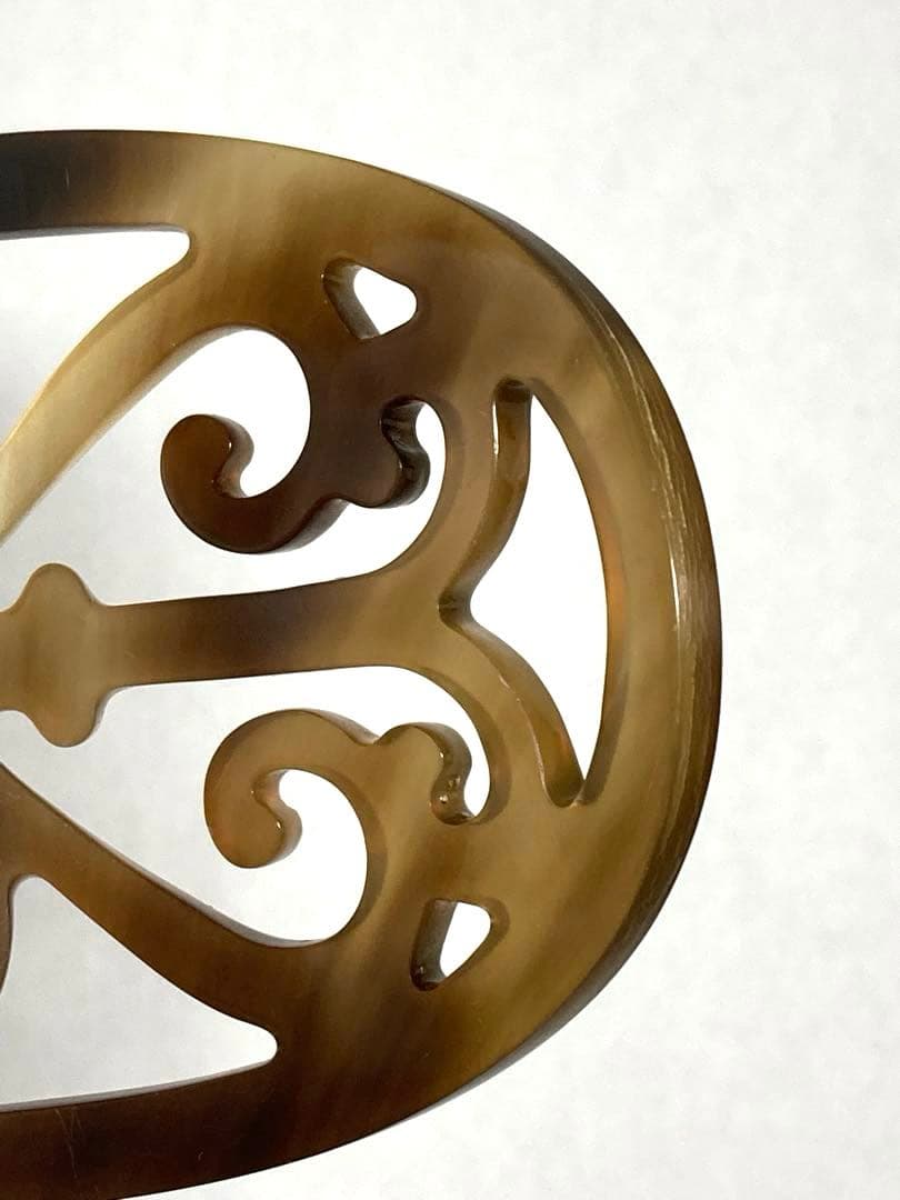 HERMES エルメス　ロカイユ　バッファローホーン　かんざし　ヘアアクセサリー