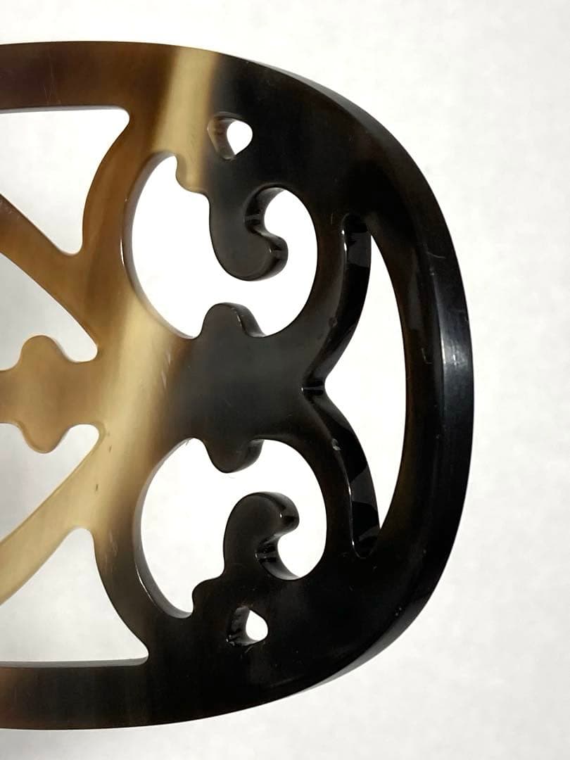 HERMES エルメス　ロカイユ　バッファローホーン　かんざし　ヘアアクセサリー