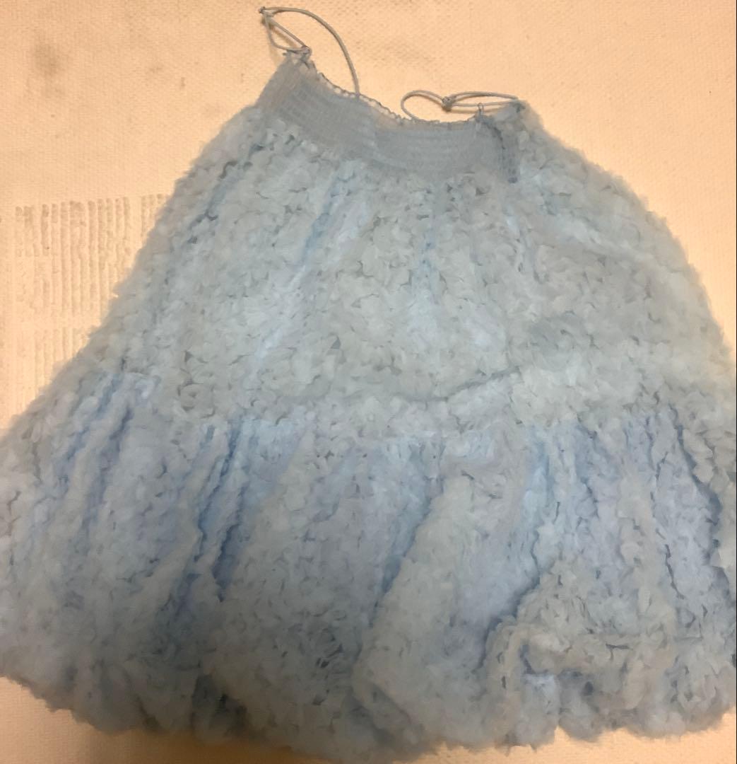 トップス poppy TULLE BALLOON TUNIC (LIGHT BLUE)