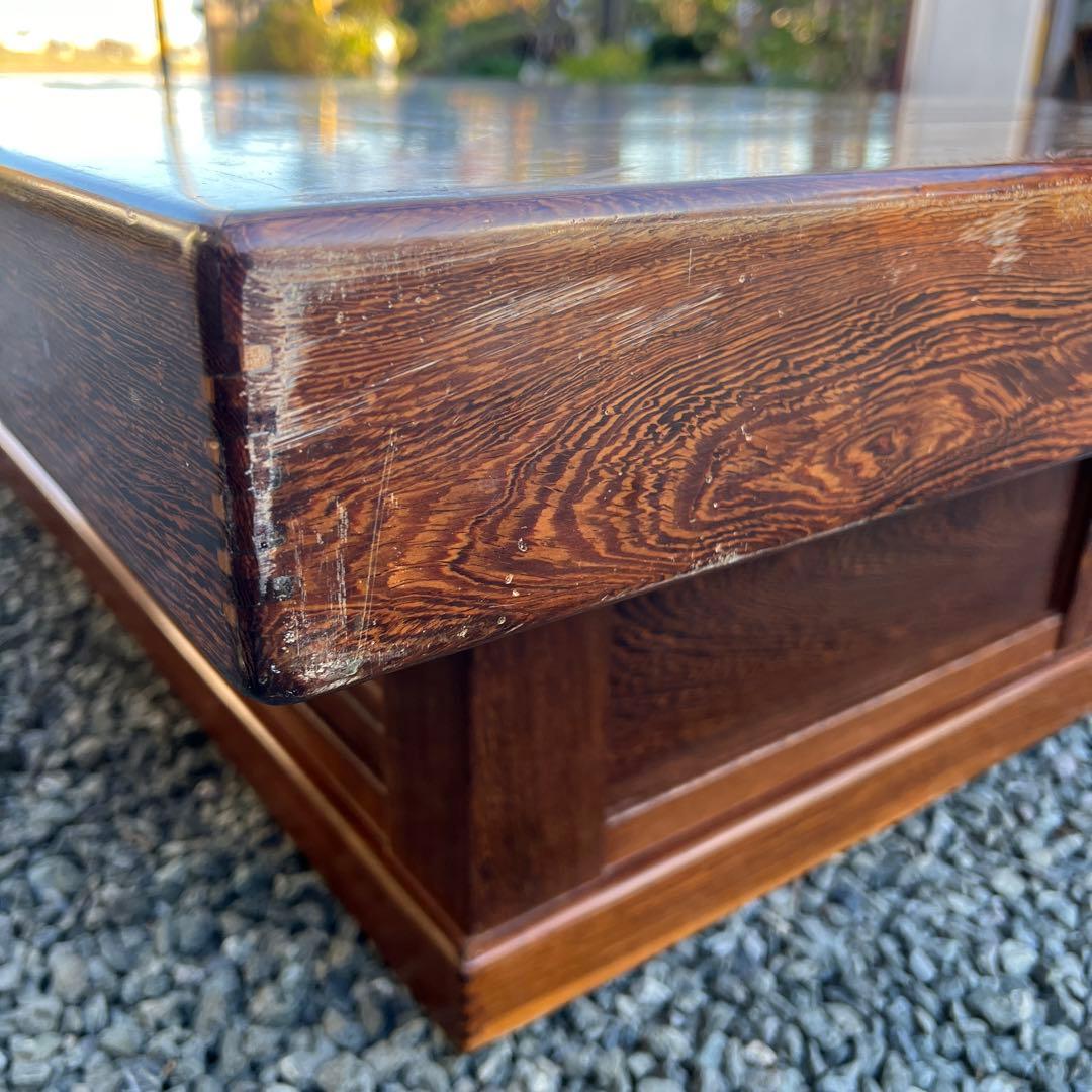 アイキーです。囲炉裏テーブル　昭和レトロ　火鉢　古民家家具　希少