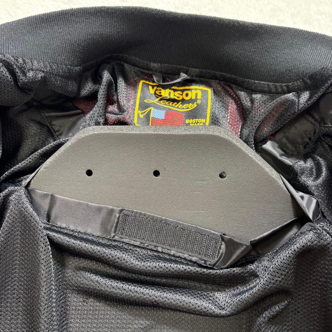 【美品・3way】VANSON　MA-1　ライダースジャケット　ブラック M